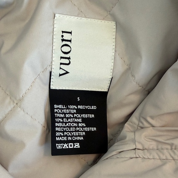 Vuori Taupe Teddy Fleece Hooded Jacket - Picture 5 of 6